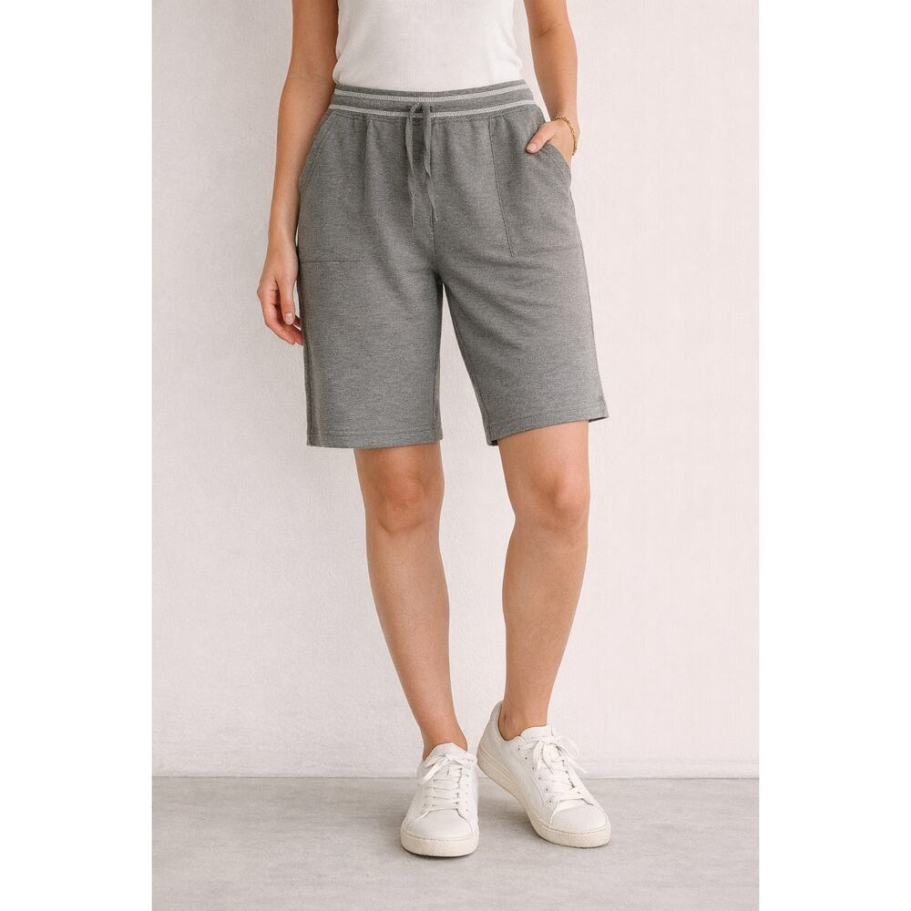 Zena Sport Women’s Gray Lounge Shorts Size L NWT Elastic Waist Casual